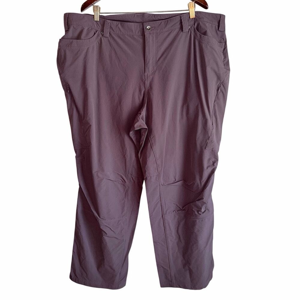 Duluth trading co women’s nylon blend plum flexpedition pants plus size 24W gorp